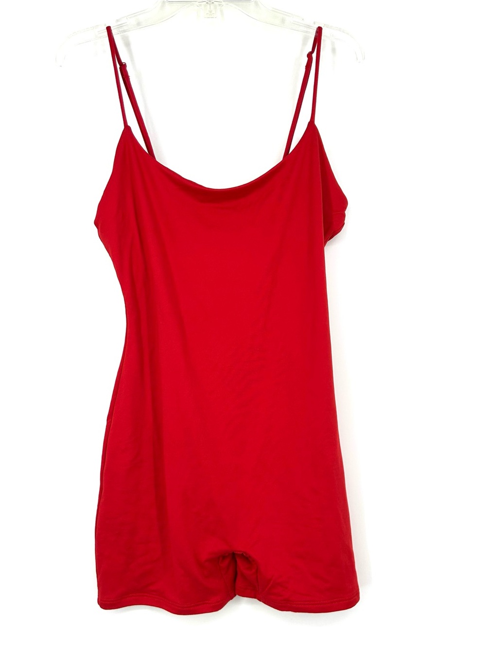 Fashion Nova Vicky Double Lined Romper Red